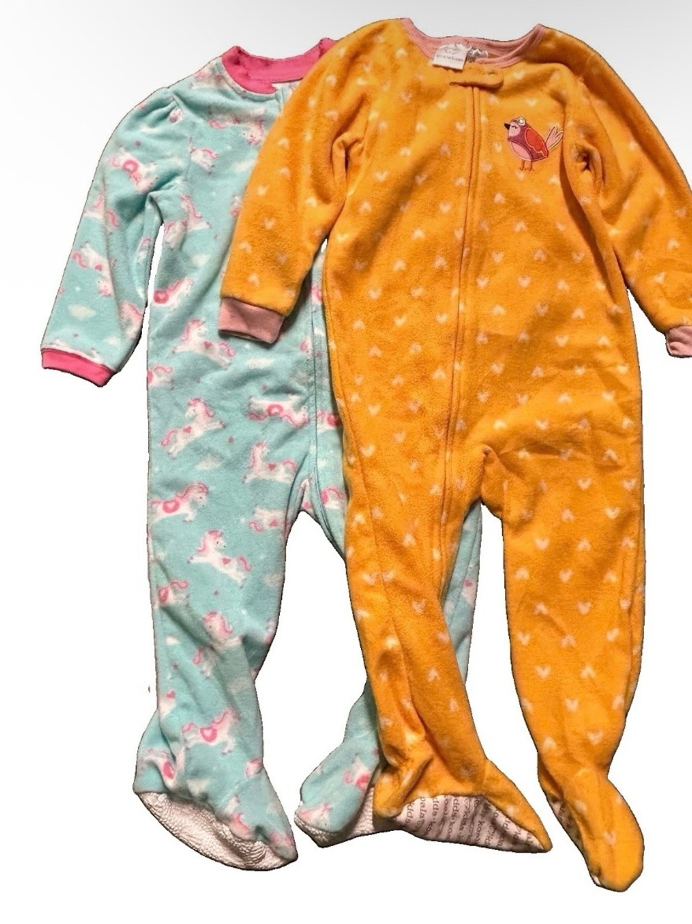 Toddler Girl Fleece Footie Pajamas Size 18-24 Months